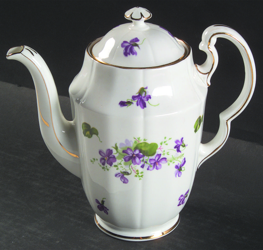 Violet Small Coffee Pot & Lid by Adderley-1