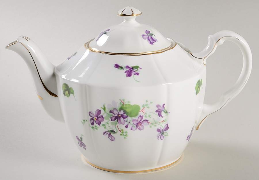 Violet Small Teapot & Lid by Adderley-1