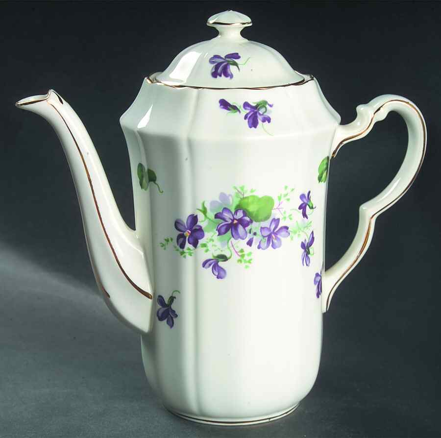 Violet Small Coffee Pot & Lid by Adderley-1