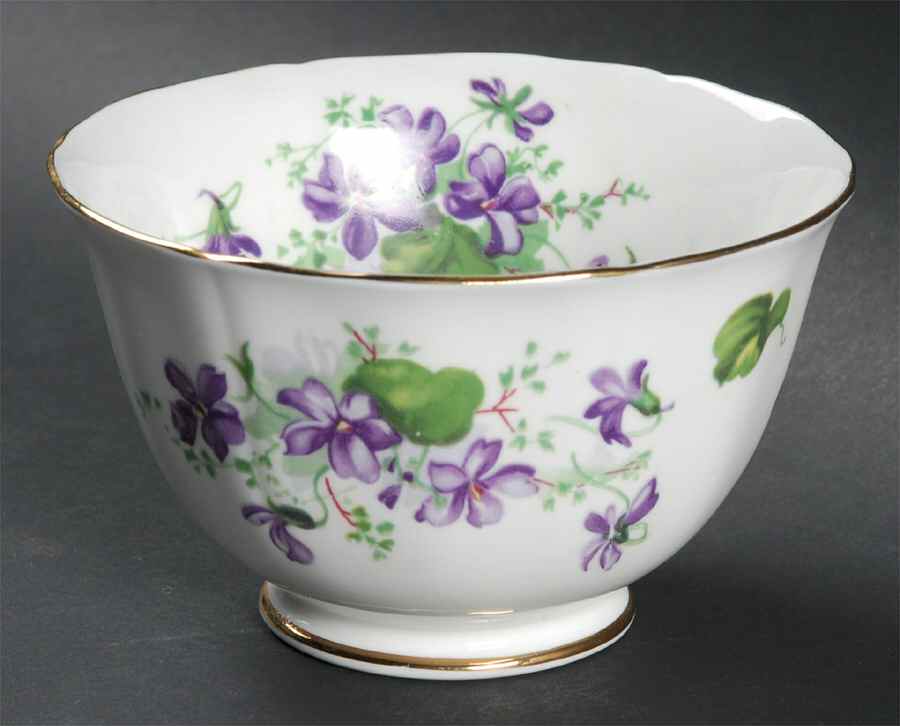 Violet Open Sugar Bowl by Adderley-1