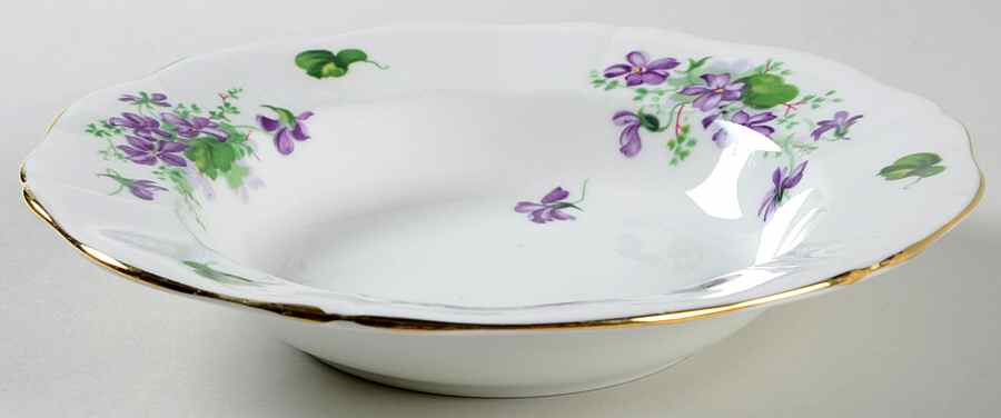 Violet Rim Soup Bowl by Adderley-1
