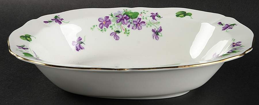 Violet 10" Oval Vegetable Bowl by Adderley-1