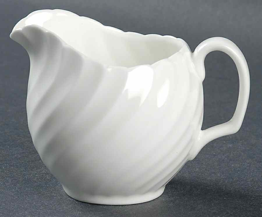 White Fife Mini Creamer by Adderley-1