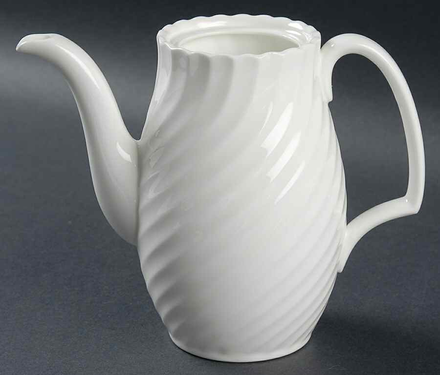 White Fife Mini Coffee Pot No Lid by Adderley-1