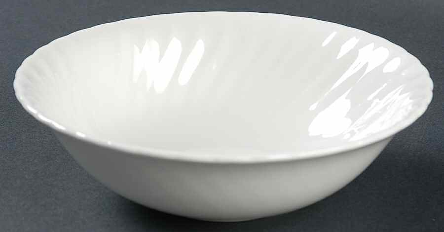 White Fife Coupe Cereal Bowl by Adderley-1