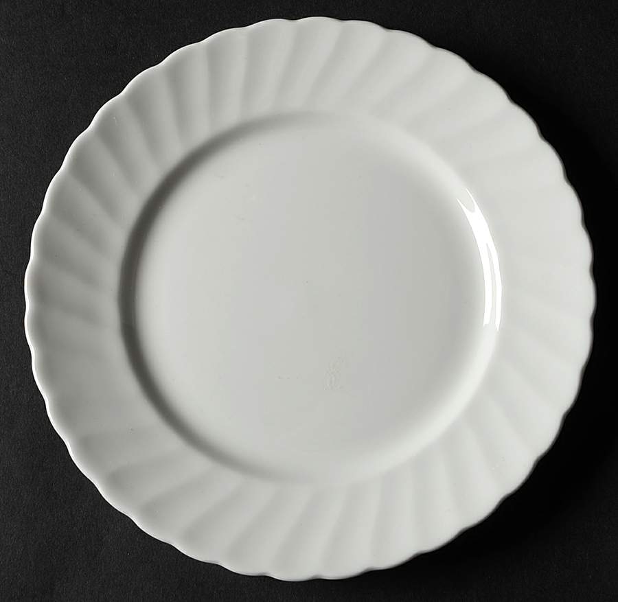 White Fife Bread & Butter Plate by Adderley-1