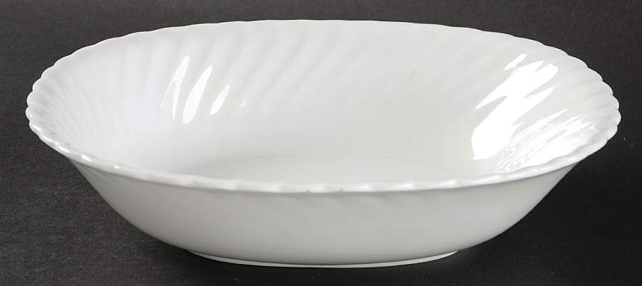 White Fife 8" Oval Vegetable Bowl by Adderley-1
