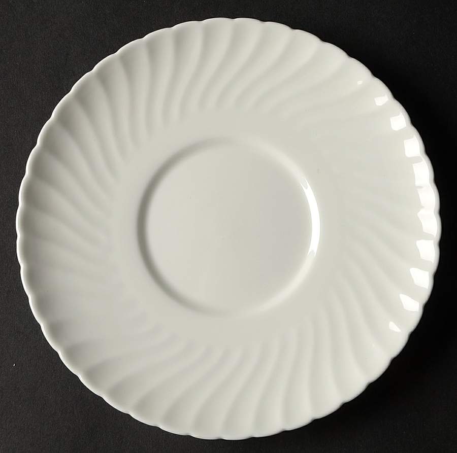 White Fife Saucer for Cream Soup Bowl by Adderley-1