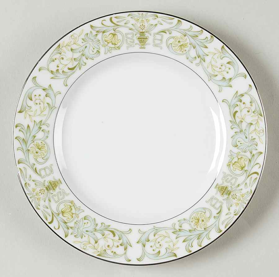 Green Field Bread & Butter Plate by ADG Delphine-1
