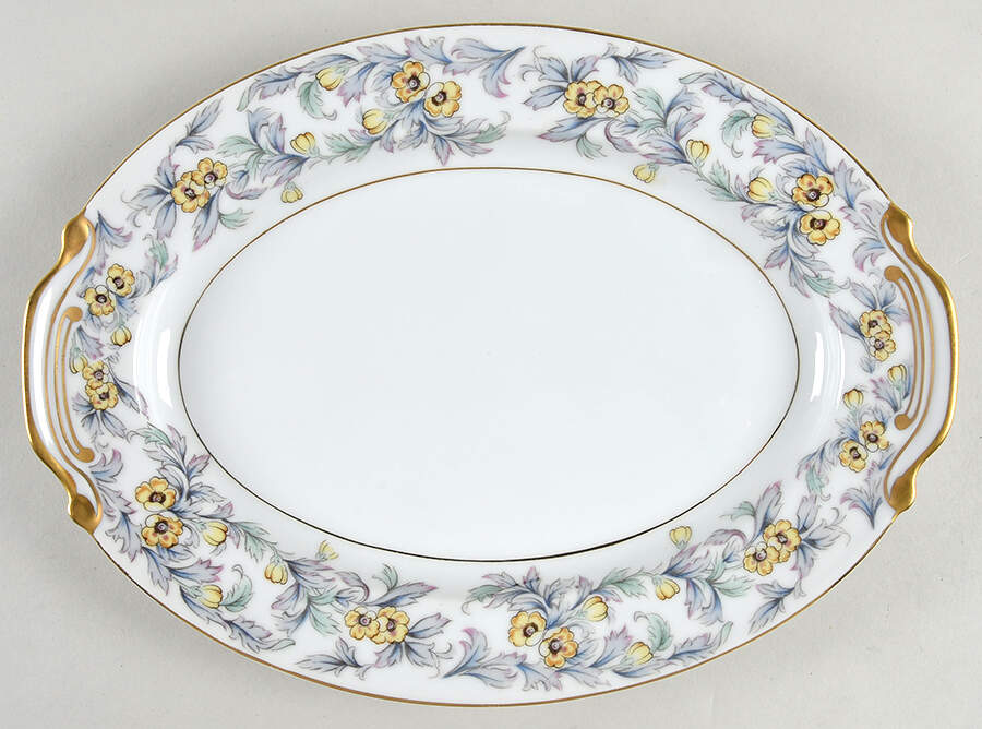 Jonquil 12" Oval Serving Platter by Adline-1