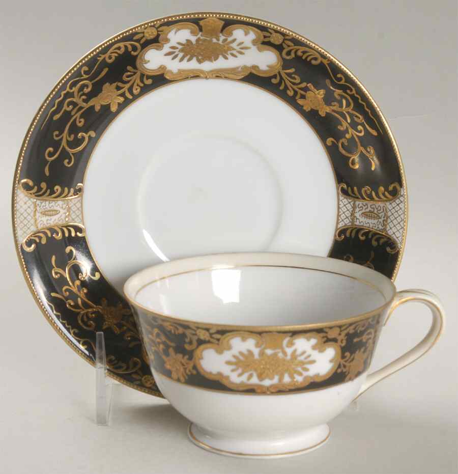 Regency Footed Cup & Saucer Set by Adline-1