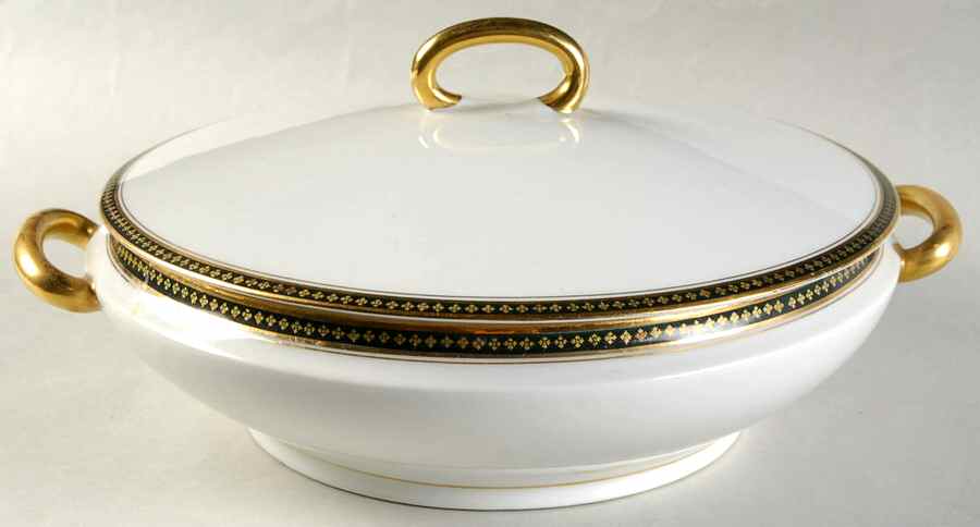 ADZ1 Round Covered Vegetable by A & D Limoges-1