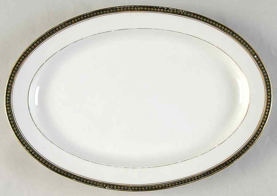 ADZ1 11" Oval Serving Platter by A & D Limoges-1