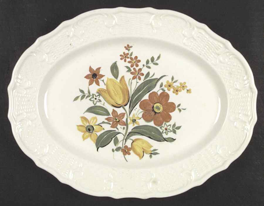Chloe 12" Oval Serving Platter by American Homes-1