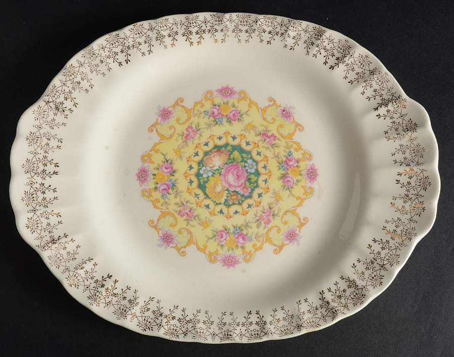 Melody 11" Oval Serving Platter by American Homes-1