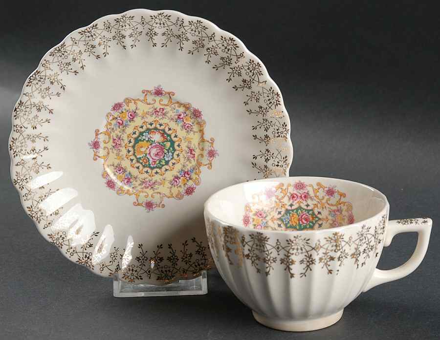 Melody Flat Cup & Saucer Set by American Homes-1