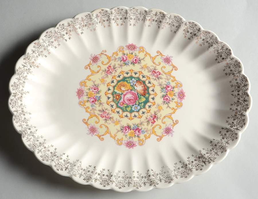 Melody 11" Oval Serving Platter by American Homes-1
