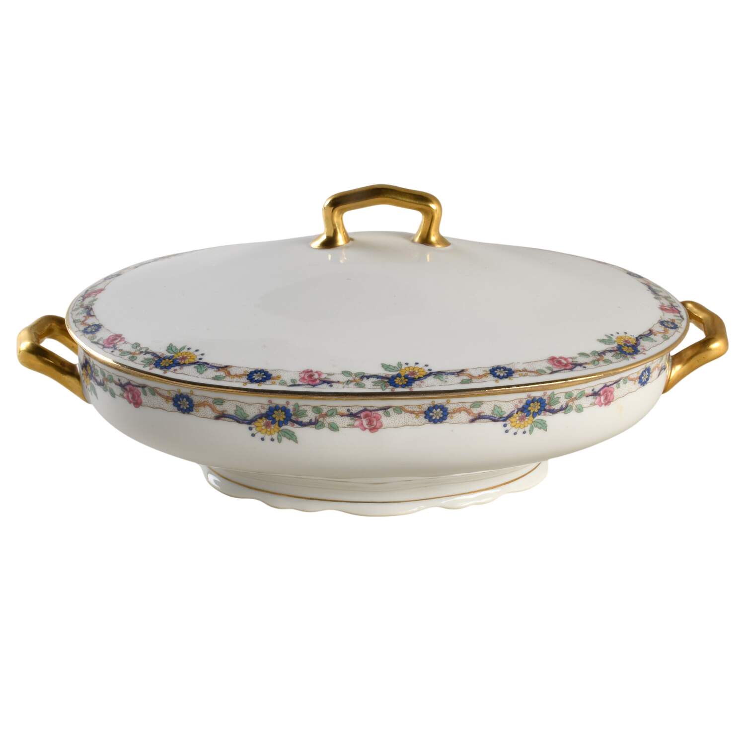 AHR1 Oval Covered Divided Vegetable by Charles Ahrenfeldt-1