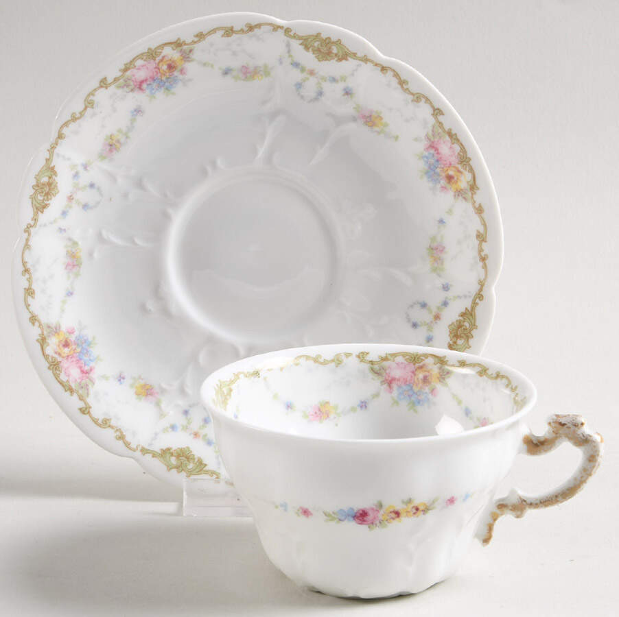 AHR103 Footed Cup & Saucer Set by Charles Ahrenfeldt-1