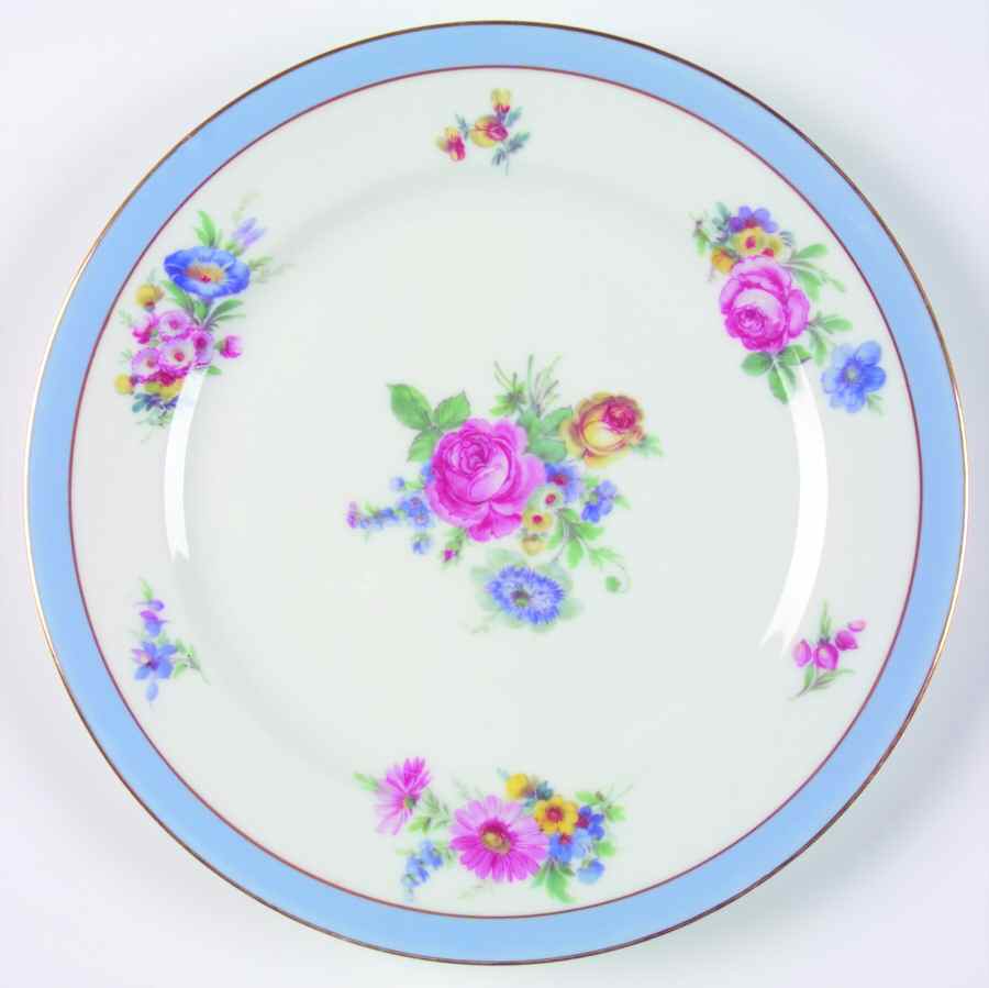 AHR41 Blue Luncheon Plate by Charles Ahrenfeldt-1