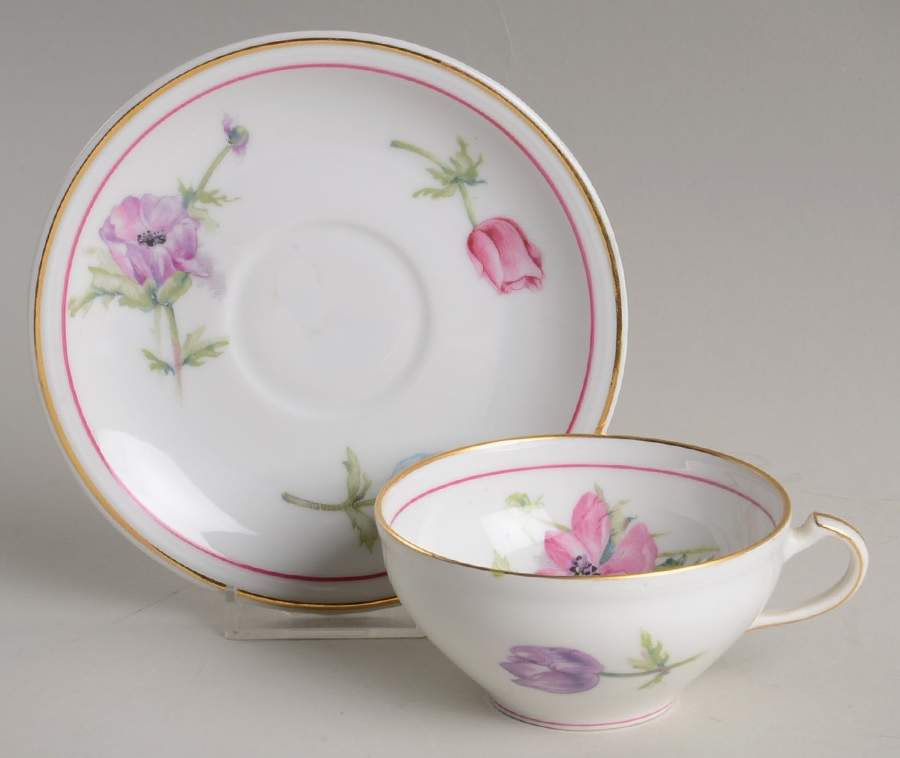Anemone Flat Cup & Saucer Set by Charles Ahrenfeldt-1