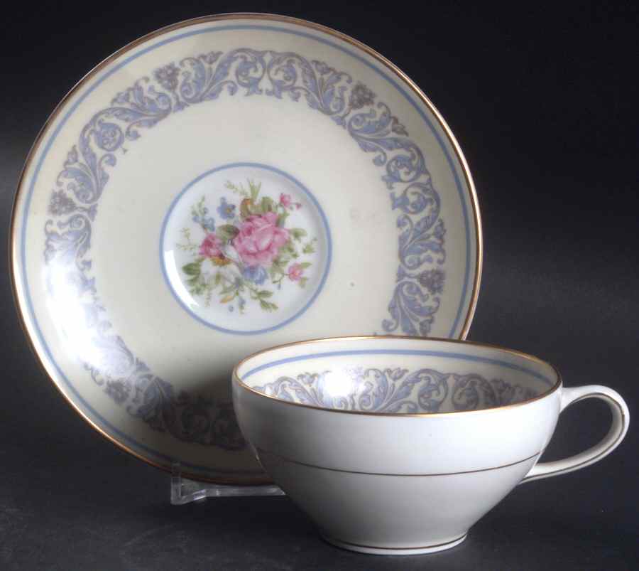 Arlesienne Flat Cup & Saucer Set by Charles Ahrenfeldt-1