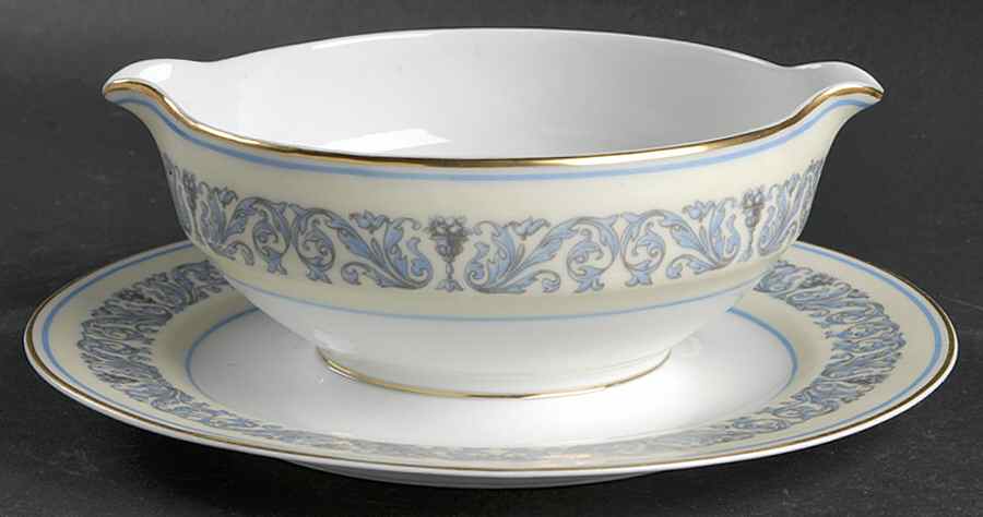 Arlesienne Gravy Boat with Attached Underplate by Charles Ahrenfeldt-1