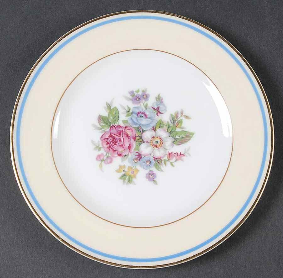 Bouquet of France Bread & Butter Plate by Charles Ahrenfeldt-1
