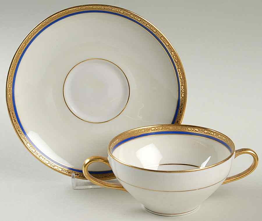 Crouville Flat Bouillon Cup & Saucer by Charles Ahrenfeldt-1