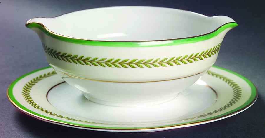 Empire Gravy Boat with Attached Underplate by Charles Ahrenfeldt-1