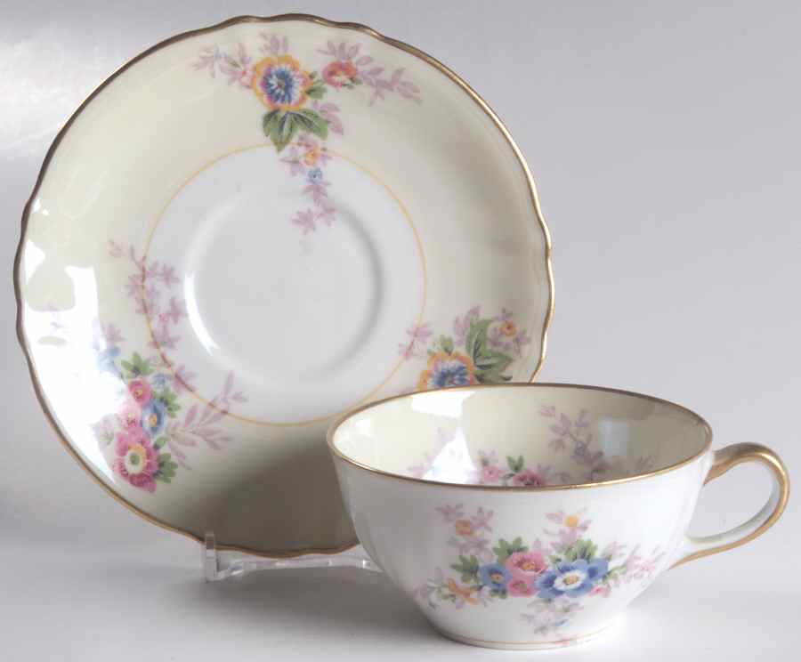 Floradora Flat Cup & Saucer Set by Charles Ahrenfeldt-1