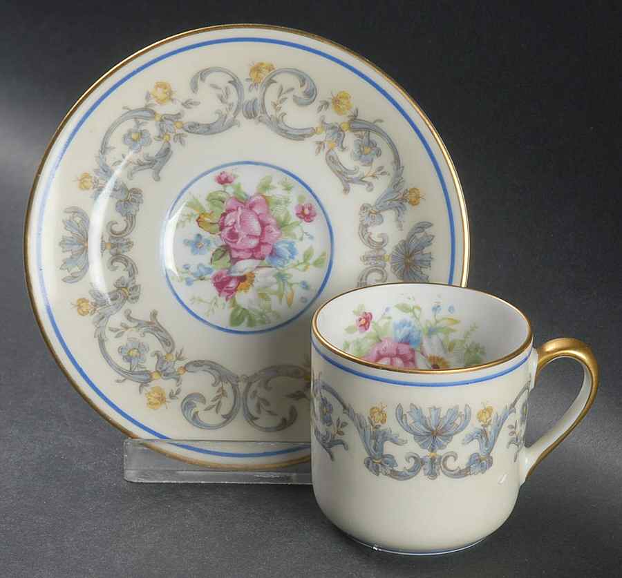Suzanne Flat Demitasse Cup & Saucer Set by Charles Ahrenfeldt-1