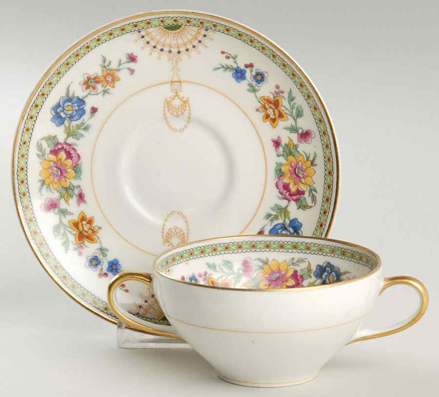 Vendome Flat Bouillon Cup & Saucer by Charles Ahrenfeldt-1