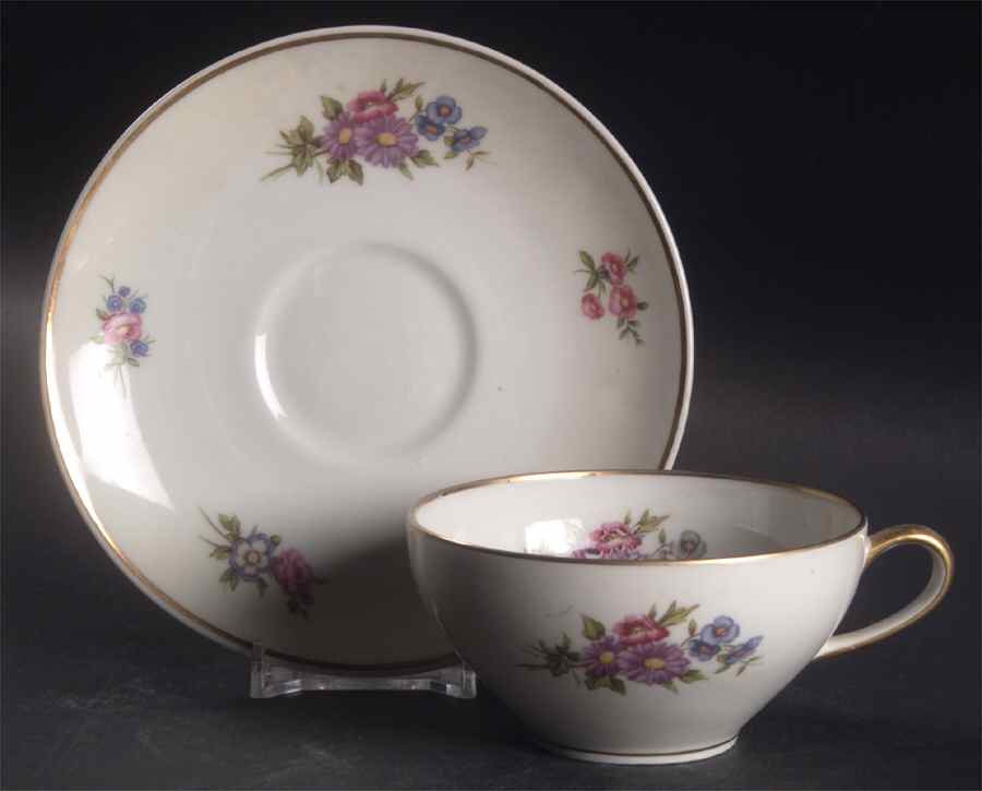 Vincennes Flat Cup & Saucer Set by Charles Ahrenfeldt-1
