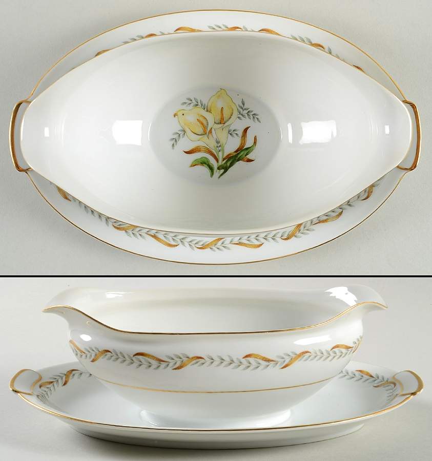 Valdivia Gravy Boat with Attached Underplate by Aichi-1