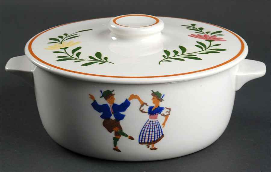 AIR1 1 Qt Round Covered Casserole by Alpine Ironstone-1