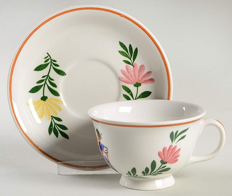 AIR1 Footed Cup & Saucer Set by Alpine Ironstone-1