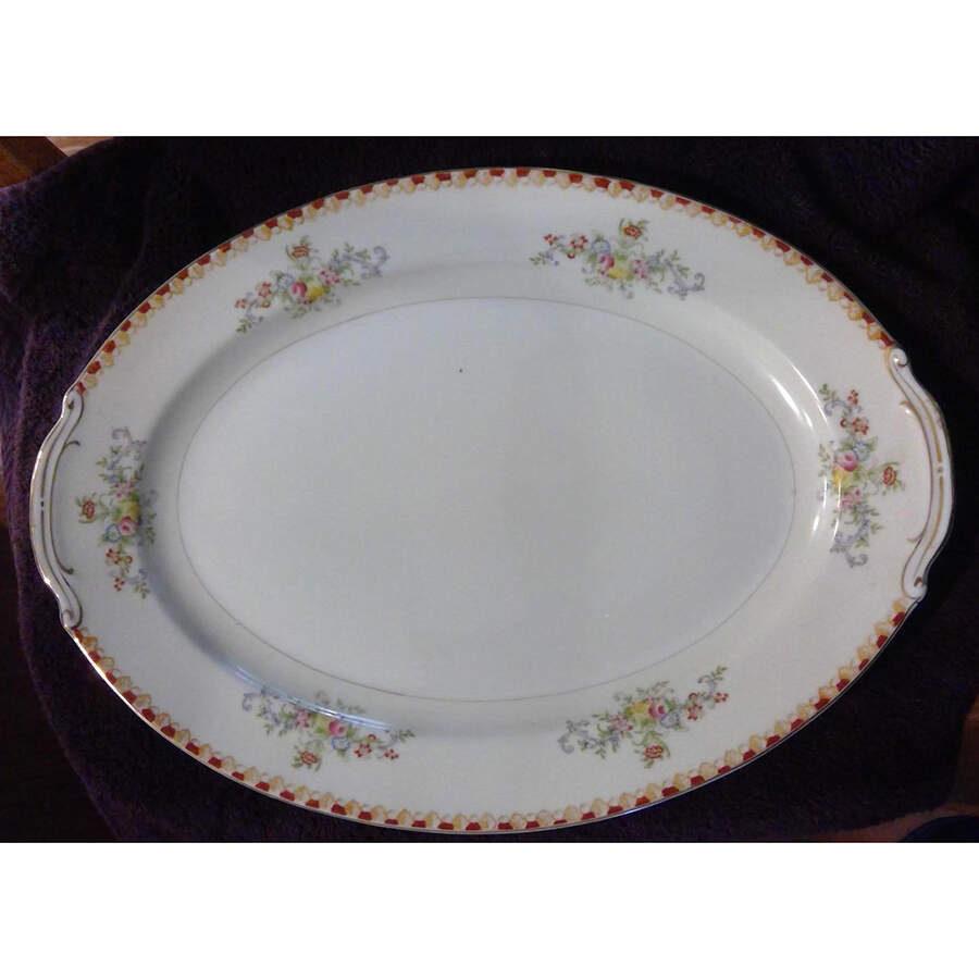 AIY1 (JAPAN) 16" Oval Serving Platter by Aiyo-1