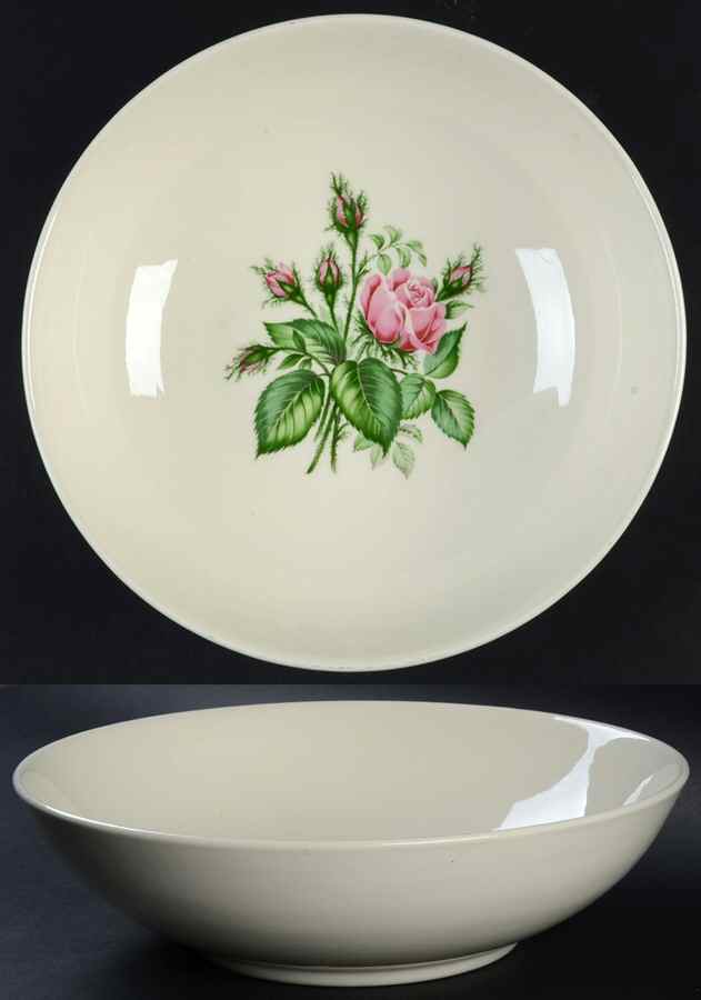 Floradora Rose 9" Round Vegetable Bowl by Ark Crest-1
