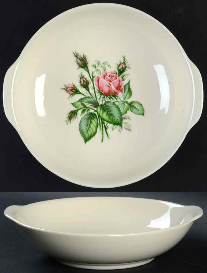 Floradora Rose Lugged Soup Bowl by Ark Crest-1