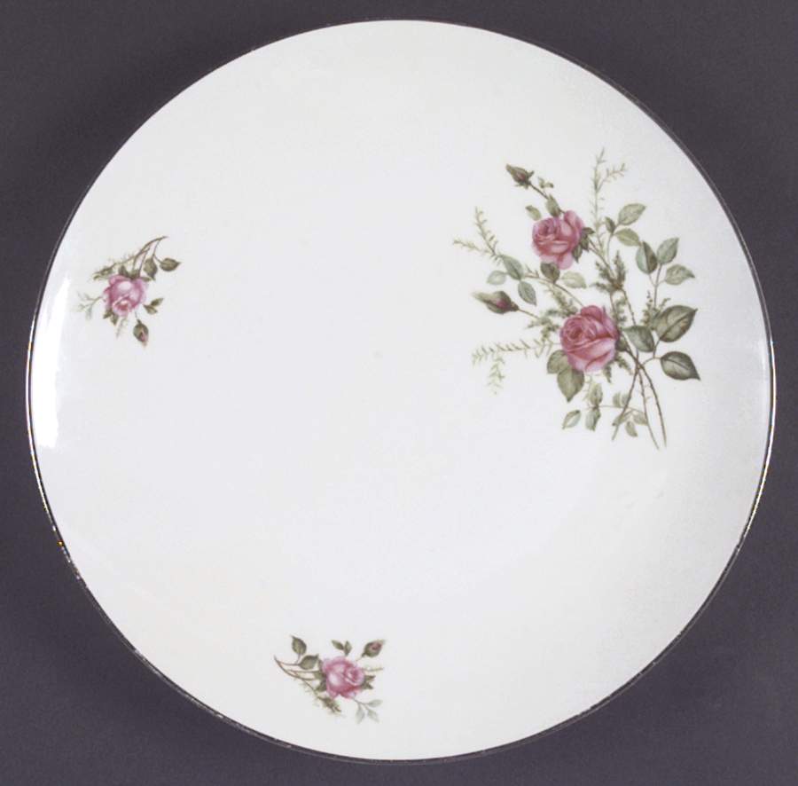 Moosrose (Platinum Trim) Dinner Plate by Alka-1