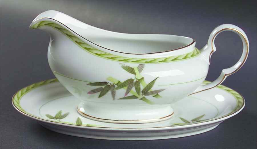 Bamboo Gravy Boat & Underplate by Aladdin-1