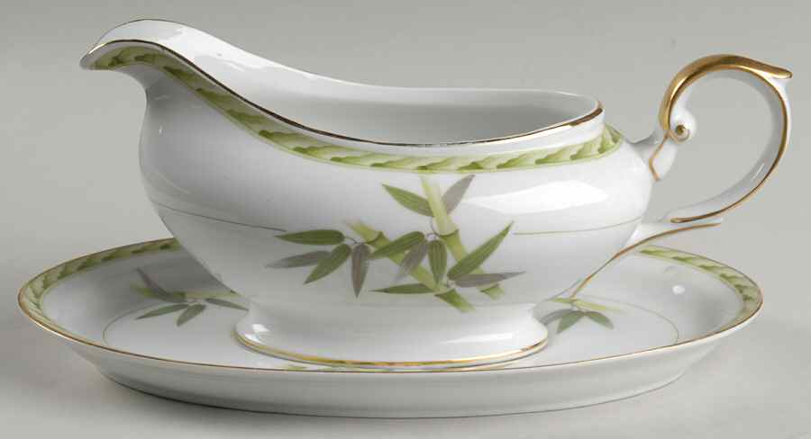 Bamboo Gravy Boat & Underplate by Aladdin-1