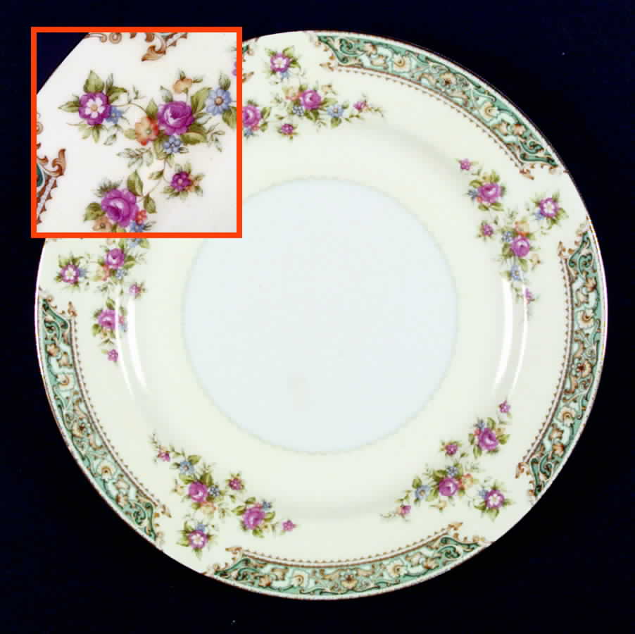 Blue Rose Dinner Plate by Aladdin-1