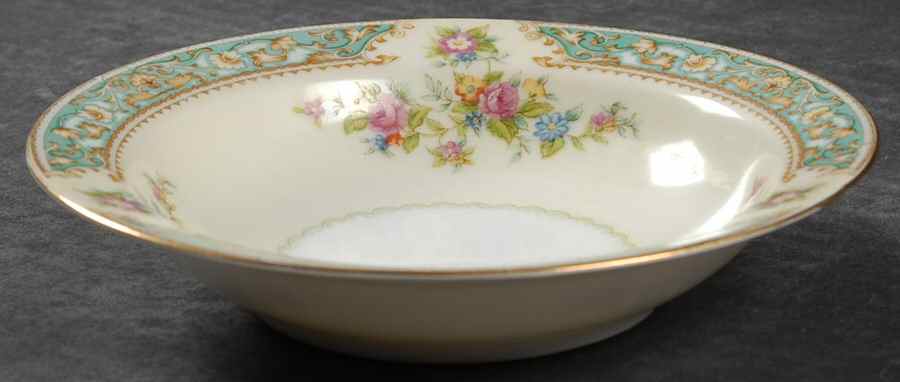 Blue Rose Rim Fruit/Dessert (Sauce) Bowl by Aladdin-1