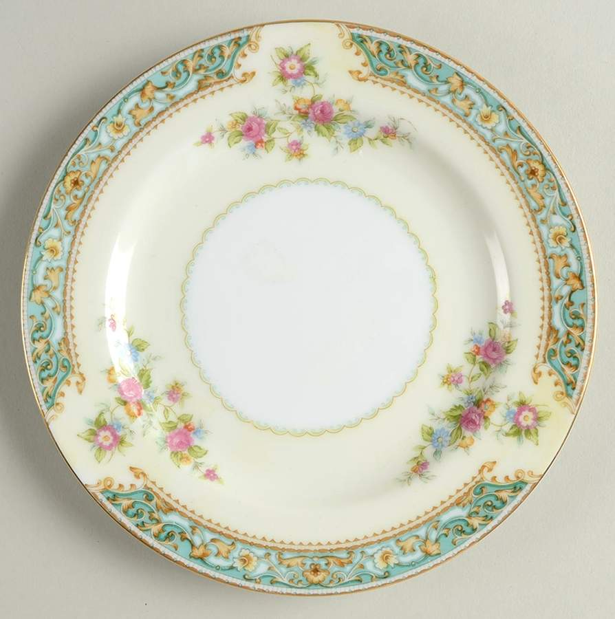 Blue Rose Bread & Butter Plate by Aladdin-1