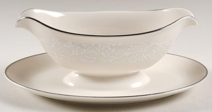 Contessa Gravy Boat with Attached Underplate by Aladdin-1
