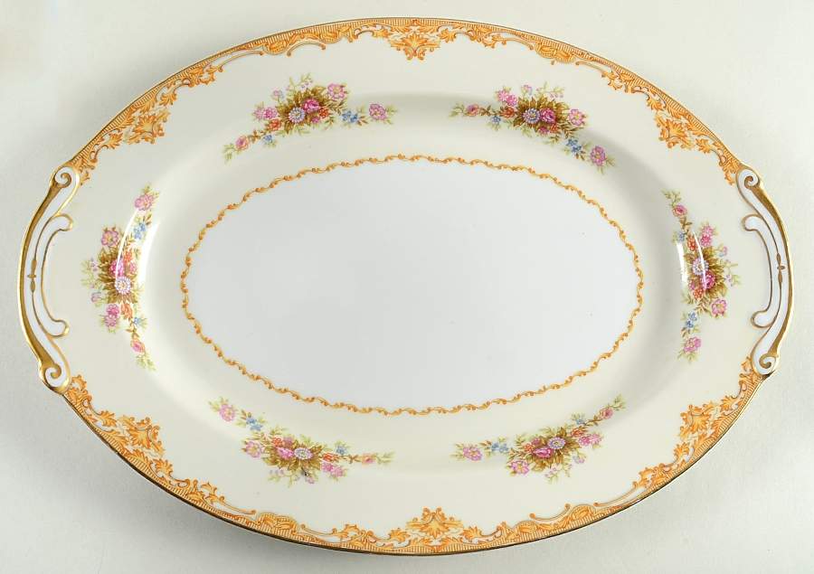 Coronet 14" Oval Serving Platter by Aladdin-1