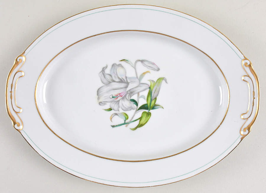 Donna Lily 12" Oval Serving Platter by Aladdin-1