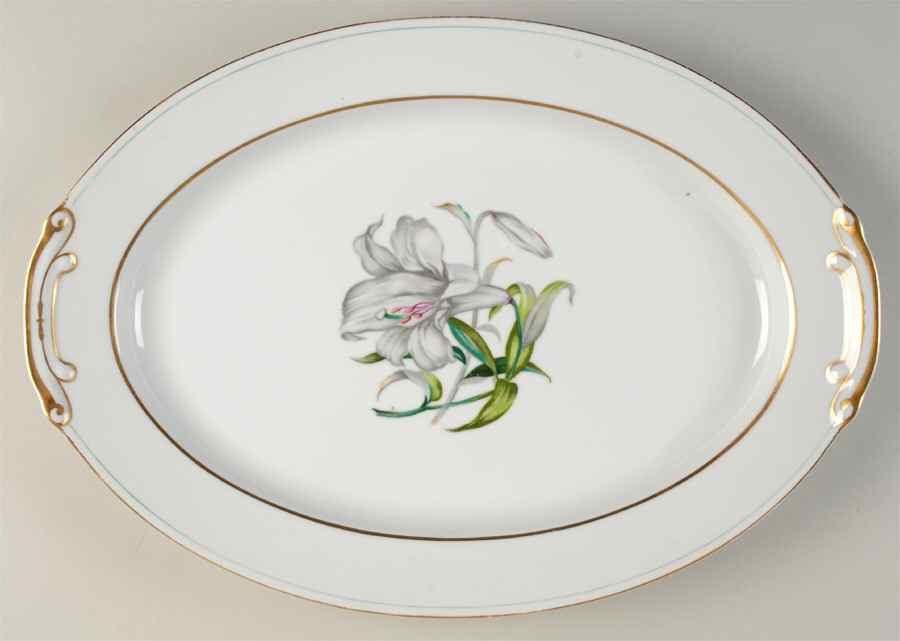 Donna Lily 16" Oval Serving Platter by Aladdin-1